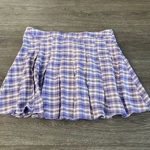 Shein Purple Plaid Skirt
